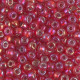 Miyuki seed beads 6/0 - Silverlined flame red ab 6-1010